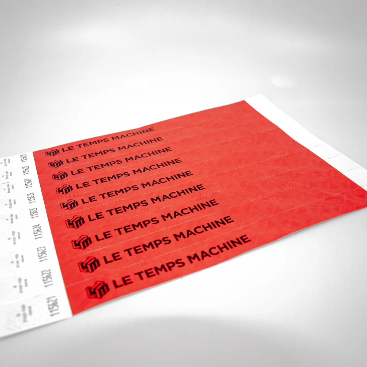 Bracelet Tyvek - Impression noire personnalisable - 2