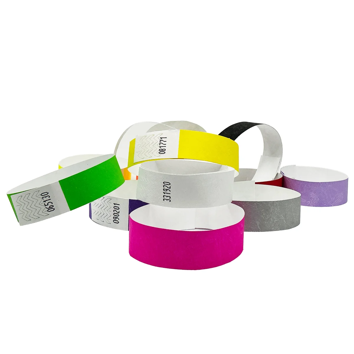 Bracelet Tyvek - Impression noire personnalisable - 3