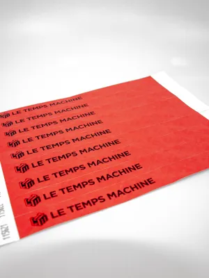 Bracelet Tyvek - Impression noire personnalisable - 2