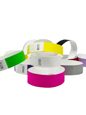 Bracelet Tyvek - Impression noire personnalisable - 3