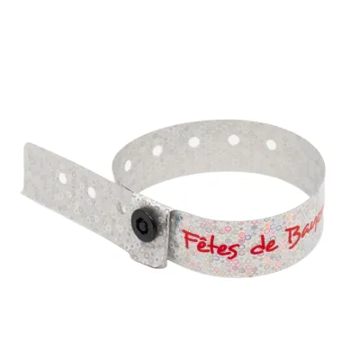 Produit Bracelet vinyle effet brillant glitter  impression couleur Image